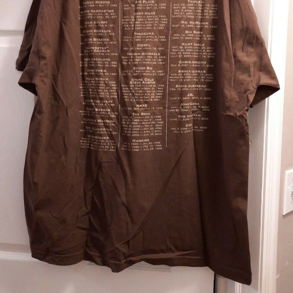 new WWE 1963-2006 The History Of The Championship T Shirt XXL Authentic Vintage - Picture 6 of 7